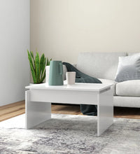 Couchtisch Weiß 68x50x38 cm Holzwerkstoff