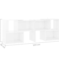 TV-Schrank Weiß 104x30x52 cm Holzwerkstoff