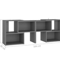 TV-Schrank Grau 104x30x52cm Holzwerkstoff