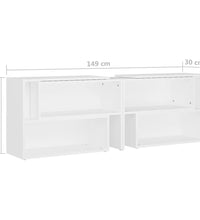 TV-Schrank Weiß 149x30x52 cm Holzwerkstoff