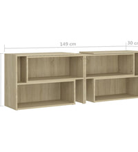 TV-Schrank Sonoma-Eiche 149x30x52 cm Holzwerkstoff