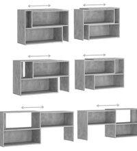 TV-Schrank Betongrau 149x30x52 cm Holzwerkstoff