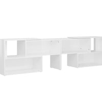 TV-Schrank Hochglanz-Weiß 149x30x52 cm Holzwerkstoff