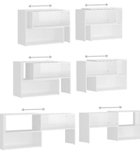 TV-Schrank Hochglanz-Weiß 149x30x52 cm Holzwerkstoff