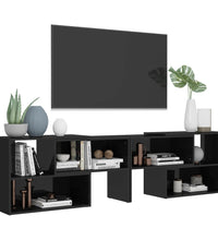 TV-Schrank Hochglanz-Schwarz 149x30x52 cm Holzwerkstoff