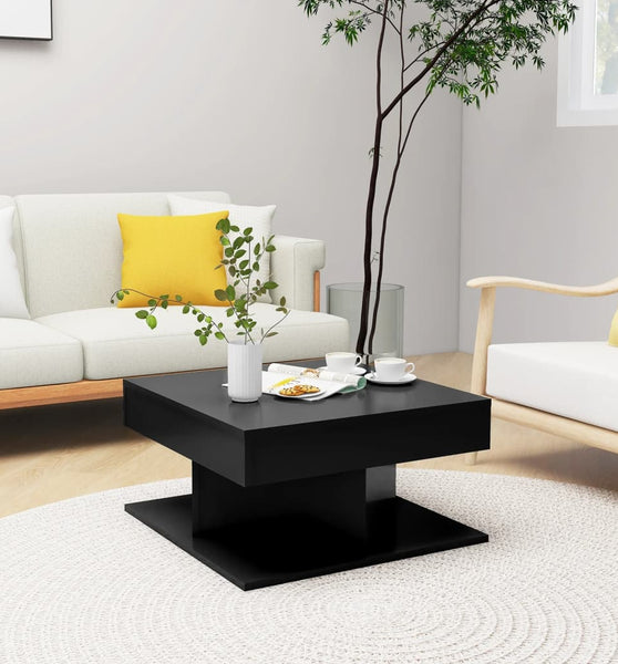 Couchtisch Schwarz 57x57x30 cm Holzwerkstoff