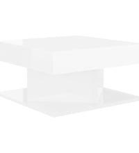 Couchtisch Hochglanz-Weiß 57x57x30 cm Holzwerkstoff