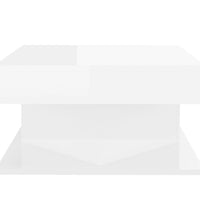 Couchtisch Hochglanz-Weiß 57x57x30 cm Holzwerkstoff