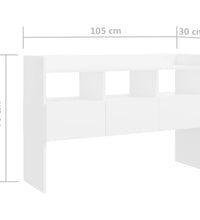 Sideboard Weiß 105x30x70 cm Holzwerkstoff