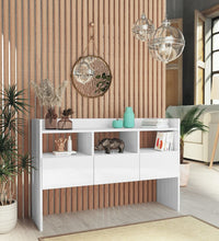 Sideboard Hochglanz-Weiß 105x30x70 cm Holzwerkstoff