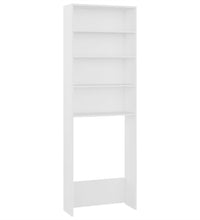 Waschmaschinenschrank Weiß 64x24x190 cm