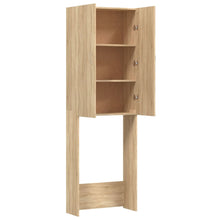 Waschmaschinenschrank Sonoma-Eiche 64x25,5x190 cm