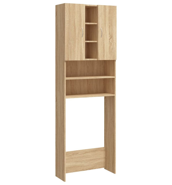 Waschmaschinenschrank Sonoma-Eiche 64x25,5x190 cm