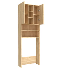 Waschmaschinenschrank Sonoma-Eiche 64x25,5x190 cm