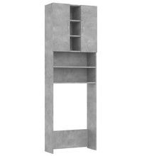 Waschmaschinenschrank Betongrau 64x25,5x190 cm