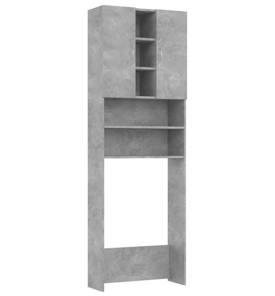 Waschmaschinenschrank Betongrau 64x25,5x190 cm