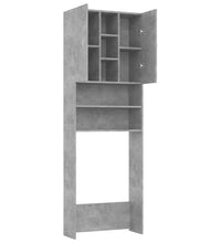 Waschmaschinenschrank Betongrau 64x25,5x190 cm