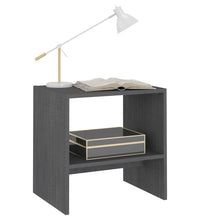 Nachttische 2 Stk. Grau 40x30,5x40 cm Massivholz Kiefer