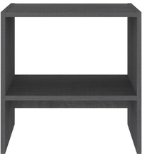 Nachttische 2 Stk. Grau 40x30,5x40 cm Massivholz Kiefer
