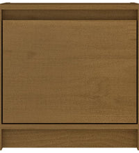 Nachtschränke 2 Stk. Honigbraun 40x30,5x40 cm Massivholz Kiefer
