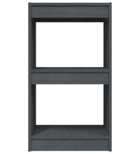 Bücherregal Grau 40x30x71,5 cm Massivholz Kiefer