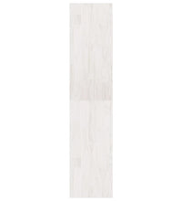 Bücherregal Raumteiler Weiß 40x30x135,5 cm Massivholz Kiefer