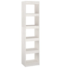 Bücherregal/Raumteiler Weiß 40x30x167,5 cm Massivholz Kiefer
