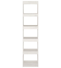 Bücherregal/Raumteiler Weiß 40x30x167,5 cm Massivholz Kiefer