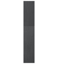 Bücherregal/Raumteiler Grau 40x30x167,5 cm Massivholz Kiefer