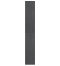 Bücherregal/Raumteiler Grau 40x30x199 cm Massivholz Kiefer