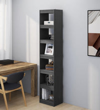 Bücherregal/Raumteiler Grau 40x30x199 cm Massivholz Kiefer