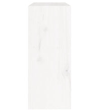 Bücherregal/Raumteiler Weiß 60x30x71,5 cm Massivholz Kiefer