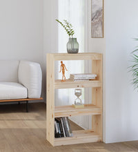 Bücherregal/Raumteiler 60x30x103,5 cm Massivholz Kiefer