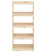 Bücherregal/Raumteiler 60x30x135,5 cm Massivholz Kiefer
