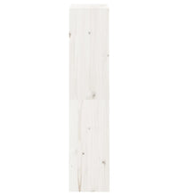 Bücherregal/Raumteiler Weiß 60x30x135,5 cm Massivholz Kiefer