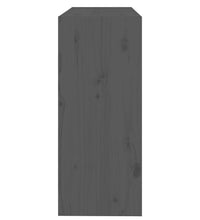 Bücherregal/Raumteiler Grau 80x30x71,5 cm Massivholz Kiefer