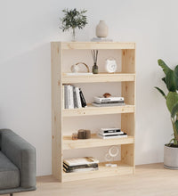 Bücherregal/Raumteiler 80x30x135,5 cm Massivholz Kiefer