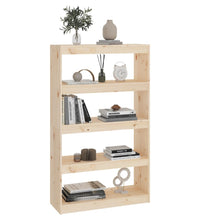 Bücherregal/Raumteiler 80x30x135,5 cm Massivholz Kiefer