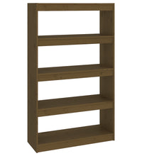 Bücherregal/Raumteiler Honigbraun 80x30x135,5 cm Kiefernholz