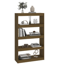 Bücherregal/Raumteiler Honigbraun 80x30x135,5 cm Kiefernholz