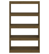 Bücherregal/Raumteiler Honigbraun 80x30x135,5 cm Kiefernholz