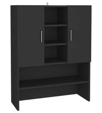 Waschmaschinenschrank Schwarz 70,5x25,5x90 cm