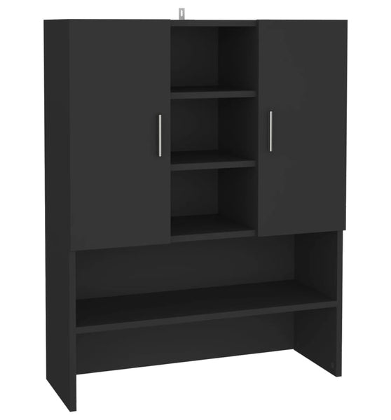 Waschmaschinenschrank Schwarz 70,5x25,5x90 cm