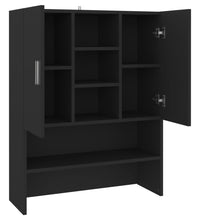 Waschmaschinenschrank Schwarz 70,5x25,5x90 cm