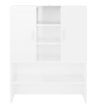 Waschmaschinenschrank Hochglanz-Weiß 70,5x25,5x90 cm