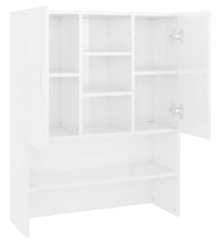 Waschmaschinenschrank Hochglanz-Weiß 70,5x25,5x90 cm