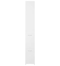 Badschrank Weiß 25x26,5x170 cm Holzwerkstoff