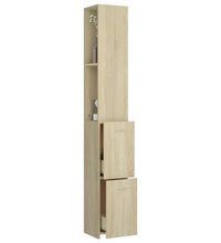 Badschrank Sonoma-Eiche 25x26,5x170 cm Holzwerkstoff