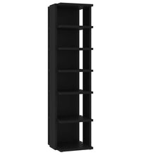 Schuhschrank Schwarz 27,5x27x102 cm Holzwerkstoff