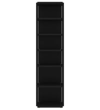 Schuhschrank Schwarz 27,5x27x102 cm Holzwerkstoff